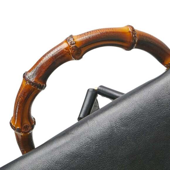 Gucci Bamboo Backpack 003 2058 0016 Black Leather Women's GUCCI - Picture 8 of 14